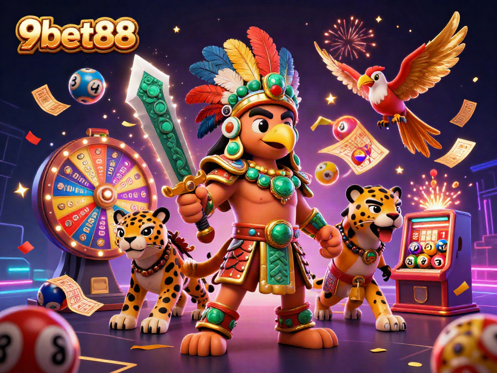 Engage with exciting draws at 9bet88's vibrant casino atmosphere overflowing with lottery elements.