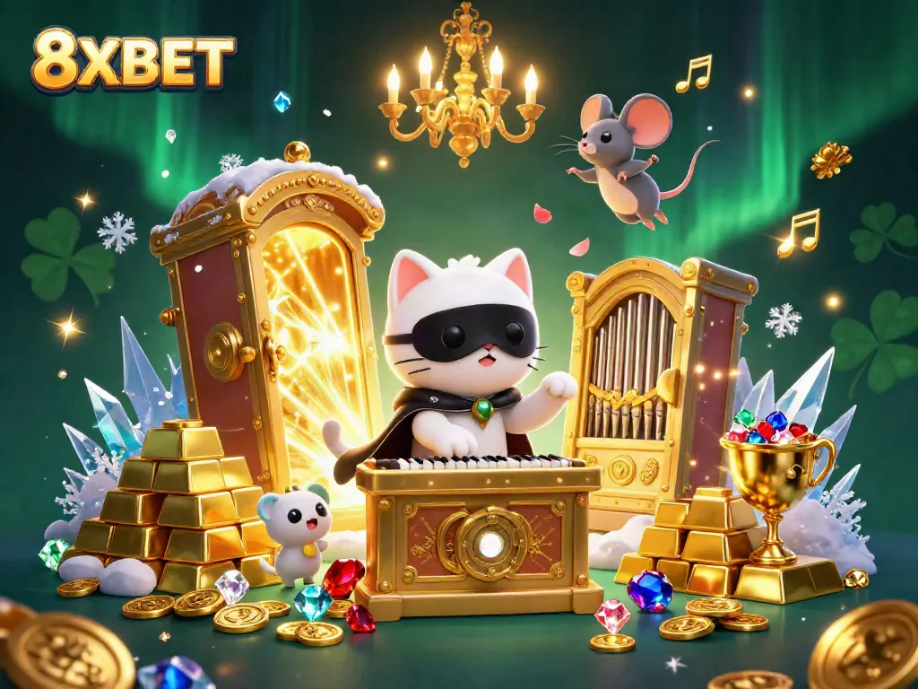 Experience excitement with 8XBET as the phantom cat dominates a richly detailed casino scene.