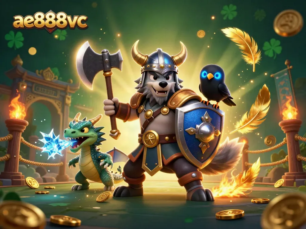 Engage in thrilling adventures at ae888vc with Viking warriors, dragons, and casino excitement.