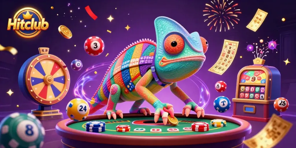 Experience the excitement of Hitclub with a vibrant casino scene capturing dynamic gaming elements and rich visuals.