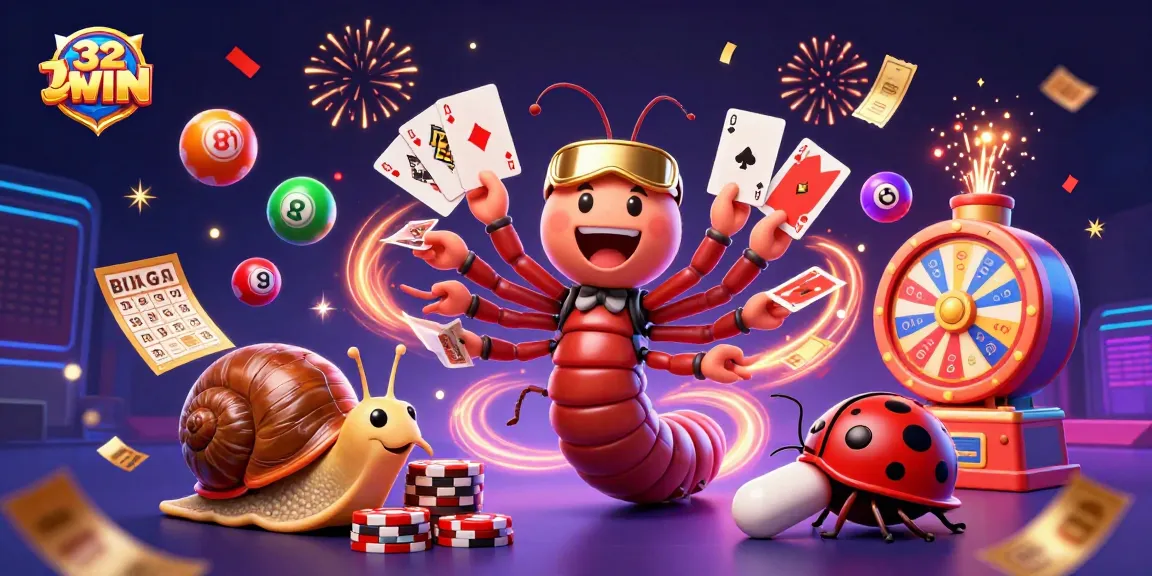 Experience exhilarating gameplay at 32WIN with vibrant characters and thrilling lottery elements.