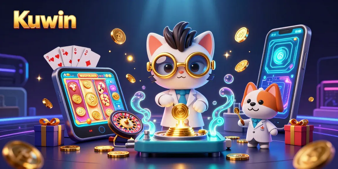 Kuwin offers thrilling gameplay with energetic characters amidst vibrant casino elements.