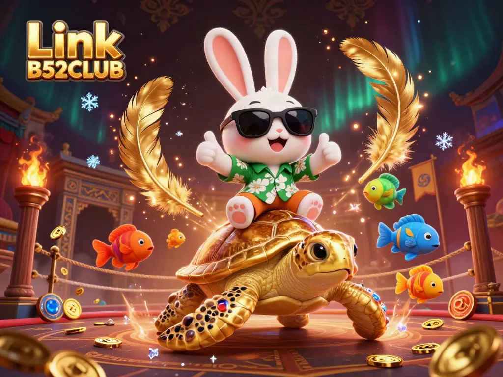 Immerse yourself in the excitement of Link B52CLUB with a lucky rabbit and golden sea turtle!