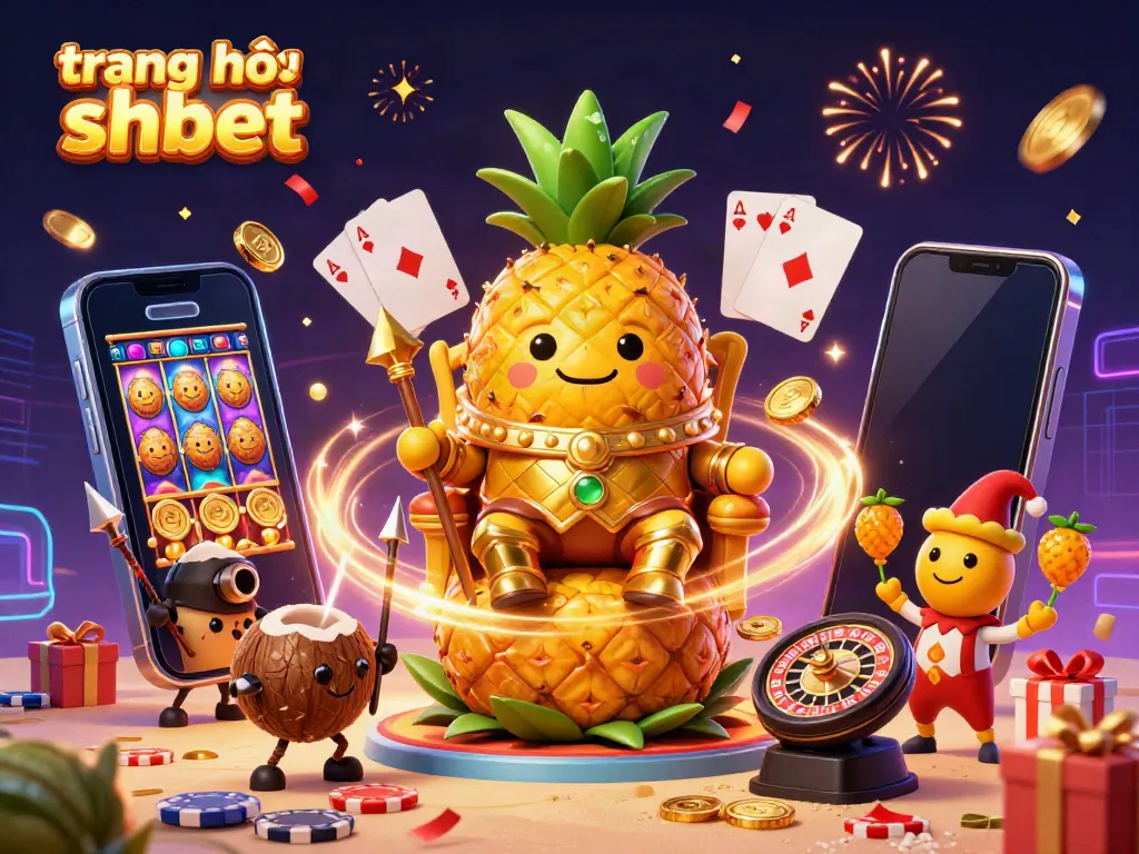 Experience excitement on trang chủ shbet with 3D gambling characters in a vibrant casino scene.