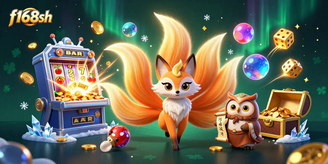 Spin to win with f168sh's thrilling gaming universe, showcasing vibrant 3D visuals and dynamic jackpot excitement.