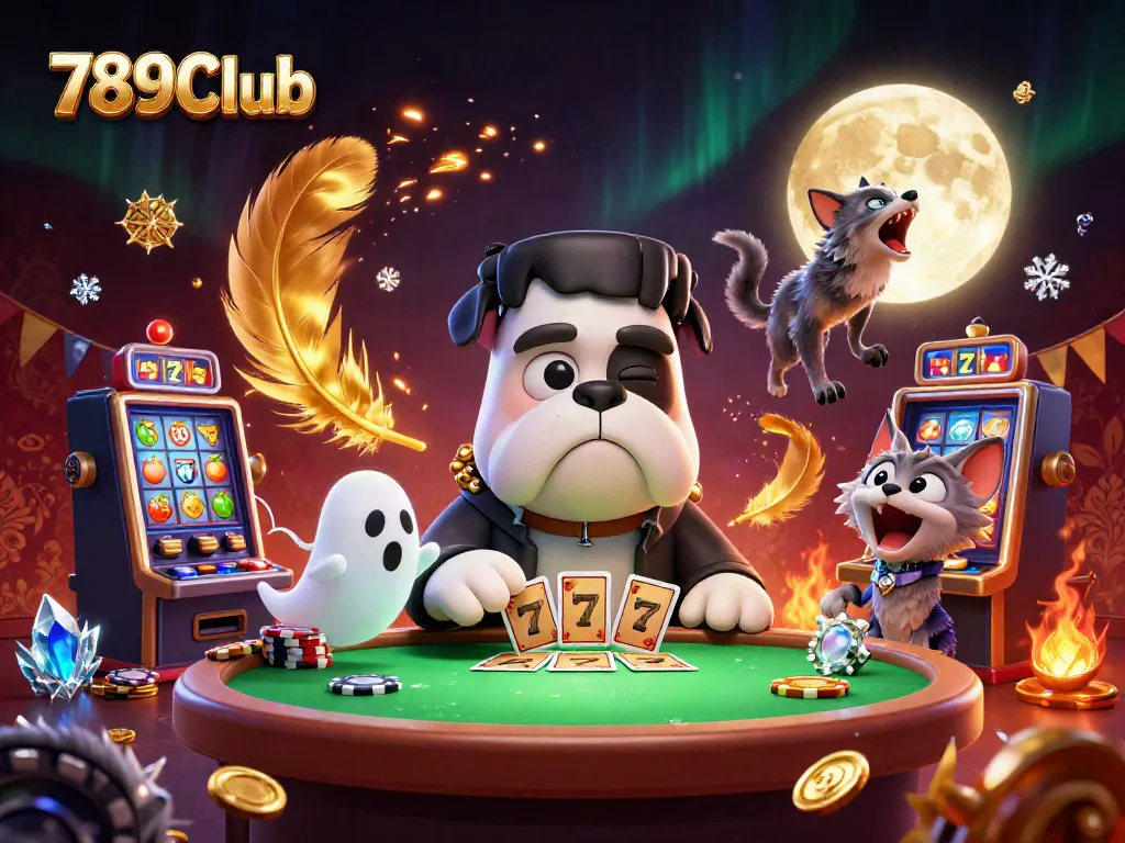 Experience exciting gameplay with characters in vibrant casino atmosphere at 789CLub.