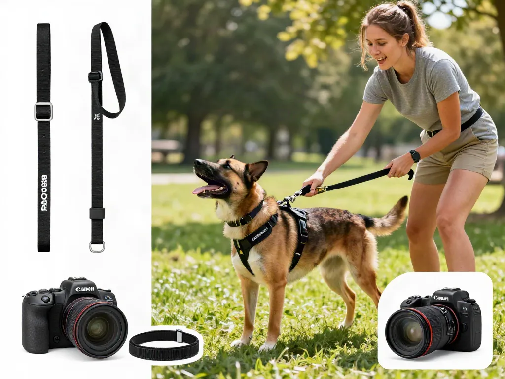Dynamic dog training session showcasing ROKOK88 gear with trainer and enthusiastic dog outdoors.