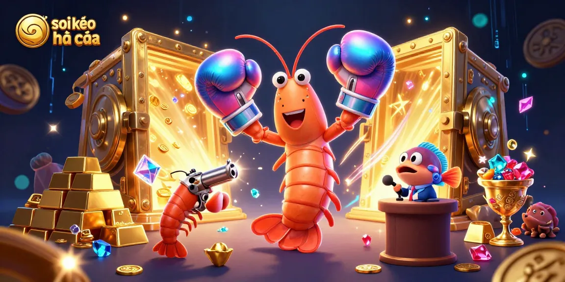 Soi kèo nhà cái with vibrant underwater characters and dynamic treasure elements for sports betting excitement