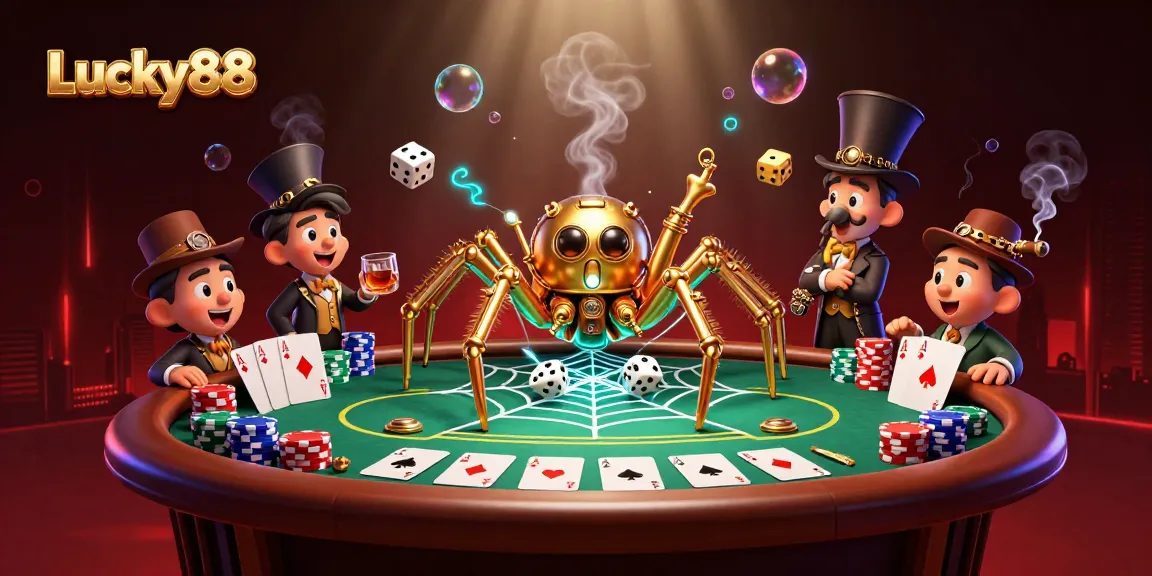 Engage with Lucky88's immersive casino experience featuring captivating steampunk characters.
