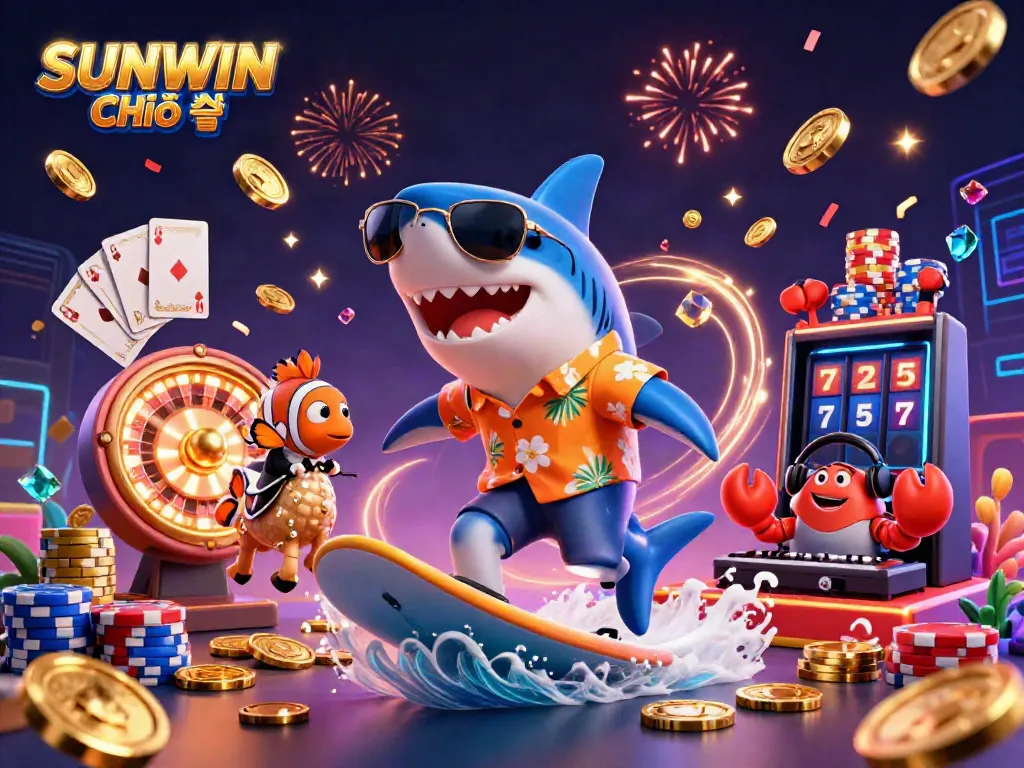 Experience SUNWIN Chính thức as a dynamic casino adventure with vibrant characters and thrilling gaming action.