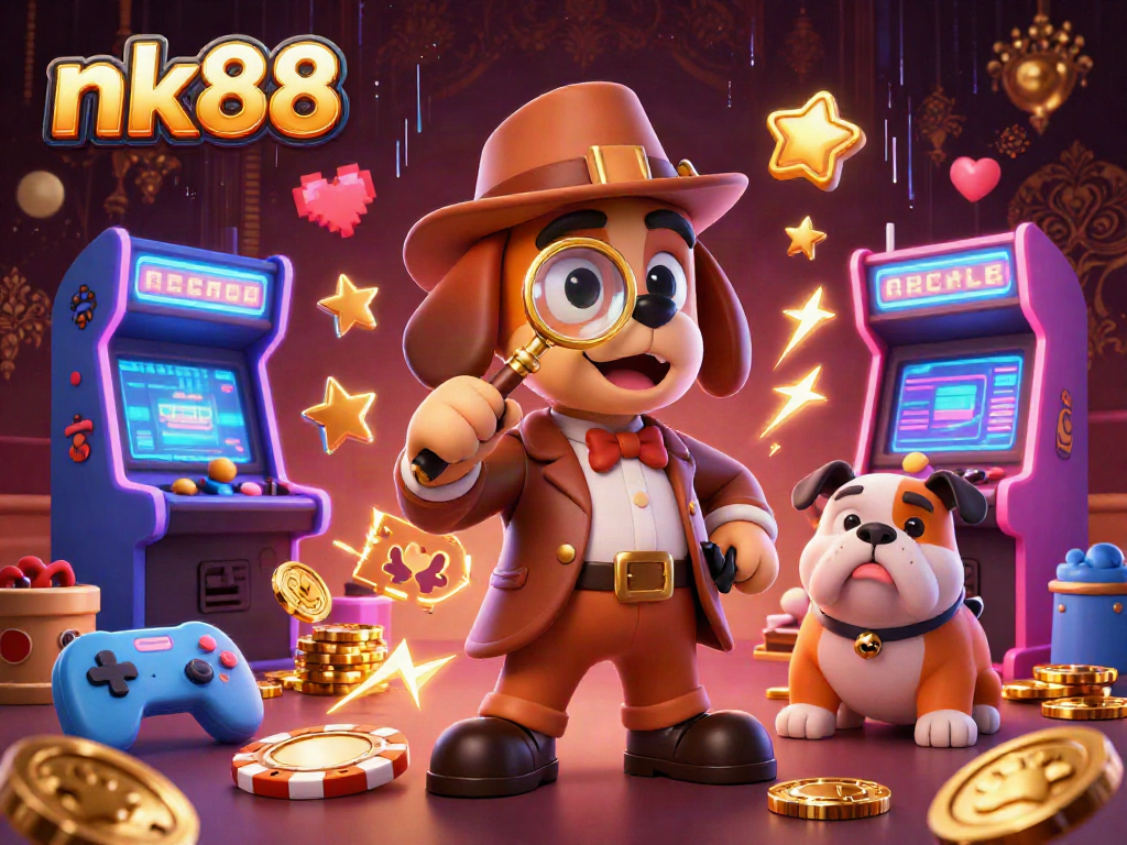 Engage in the thrilling world of nk88 casino with colorful characters exploring riches.