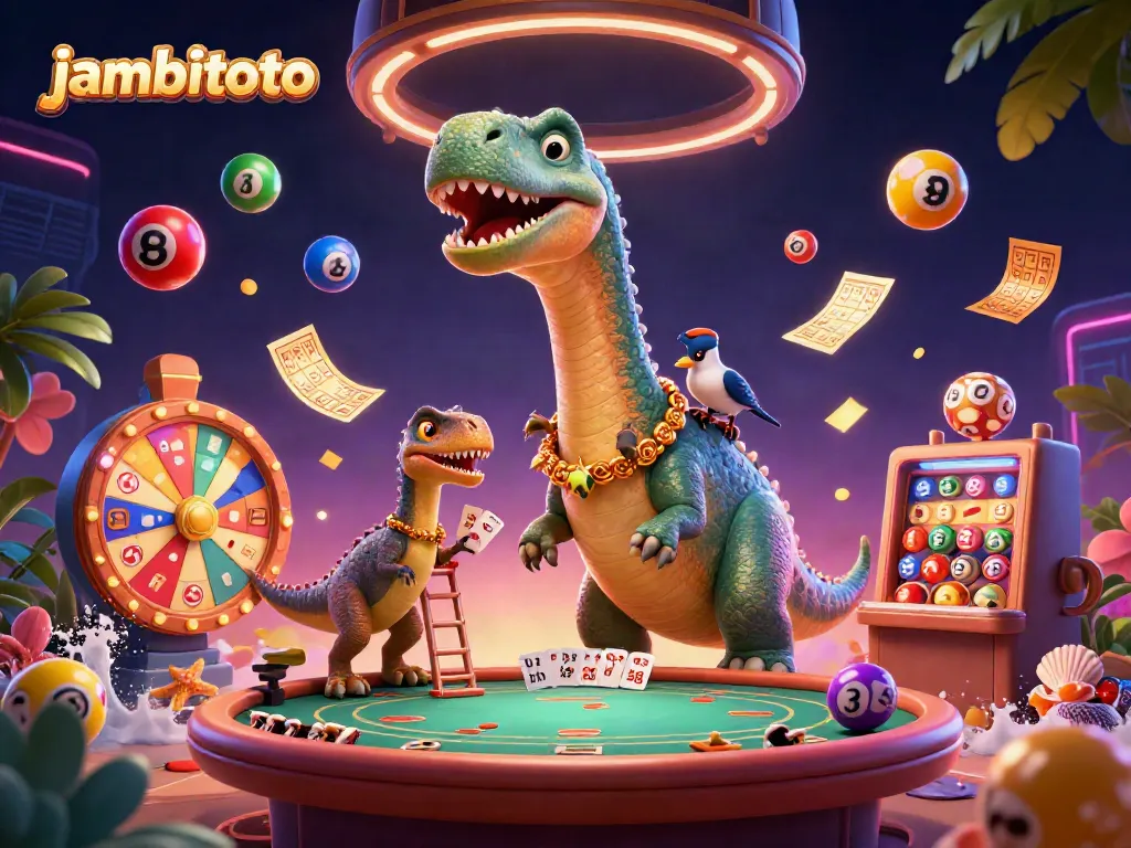 Engage with jambitoto as a giant brontosaurus dominates the casino scene, enhancing your gaming experience.