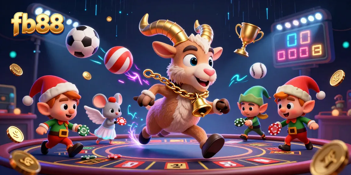 Join the excitement at fb88 casino with Krampus, festive elements, and sports-themed action!