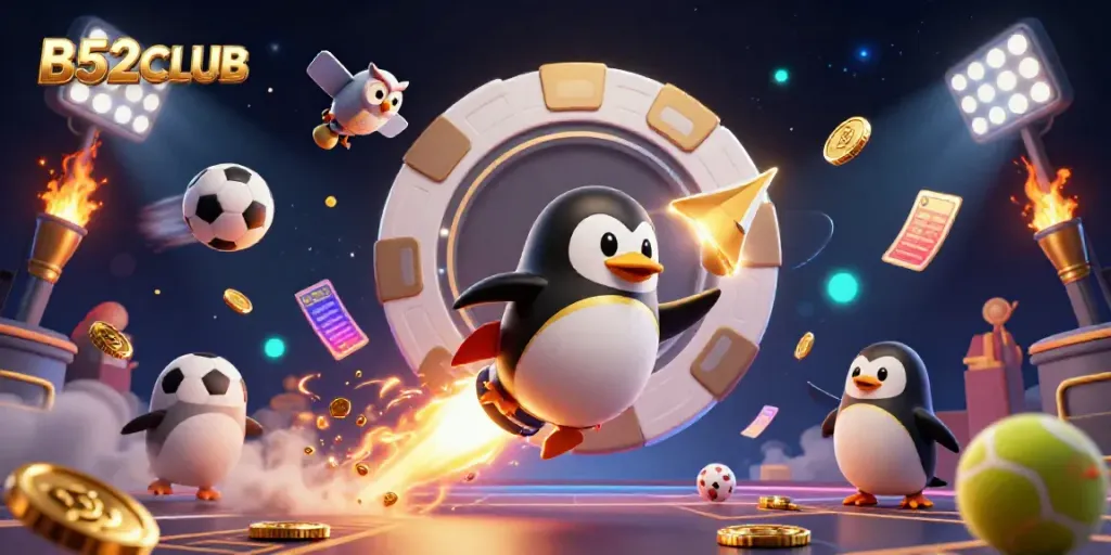Engage with B52CLUB's vibrant online gaming universe featuring dynamic elements and action