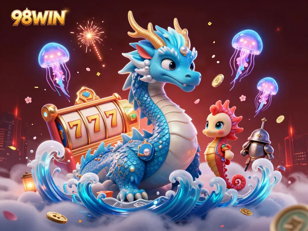 Win big at 98WIN with exciting slot games featuring colorful characters and vibrant visuals.