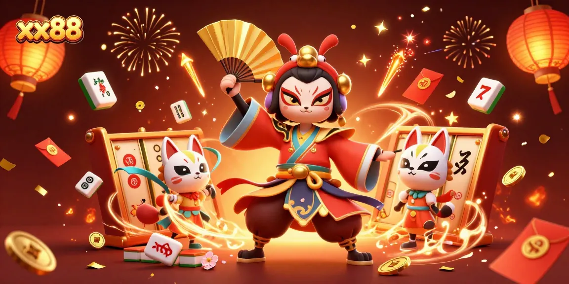 Engage in thrilling gameplay at xx88 with vibrant gaming elements and a festive atmosphere.