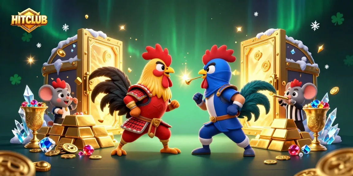 Engage in thrilling rooster battles at HITCLUB, featuring dynamic visuals and stunning 3D graphics.