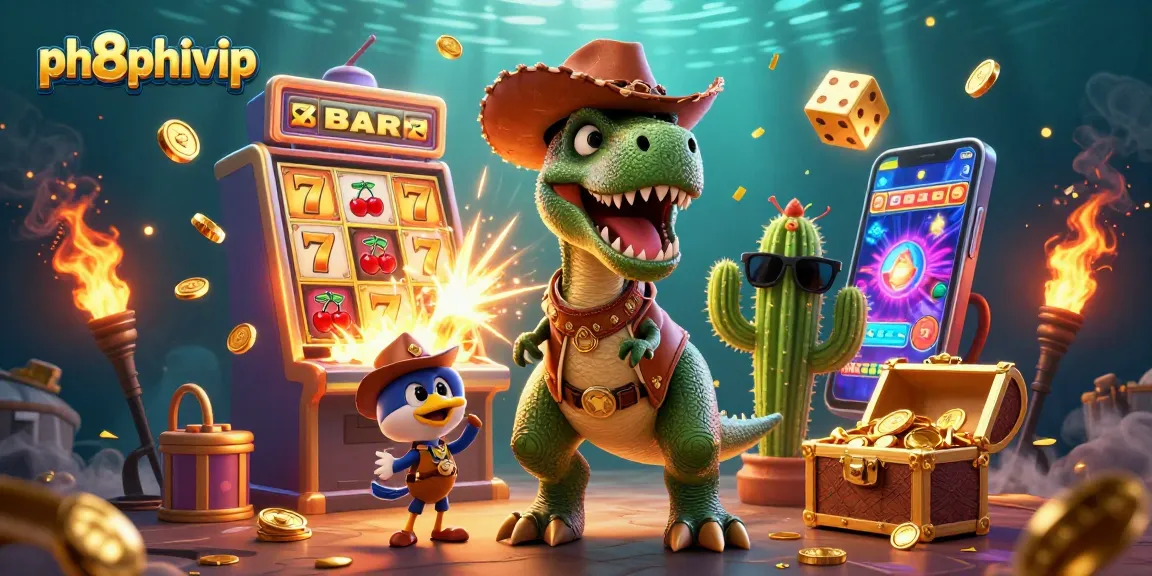 Spin the reels with the vibrant ph8phivip casino, featuring colorful characters and thrilling jackpot elements.