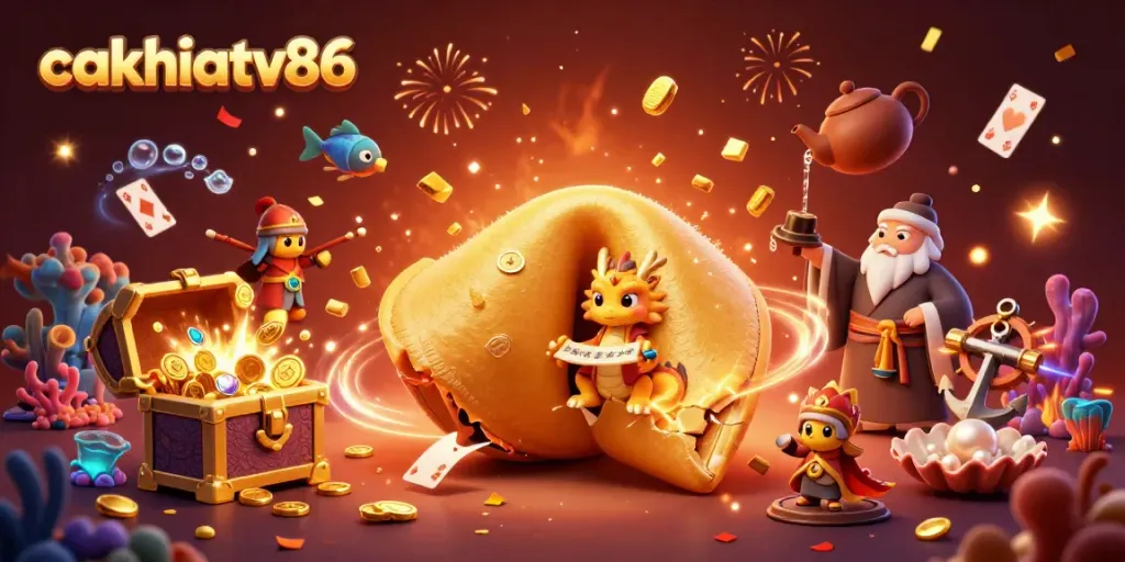Experience thrilling gameplay at cakhiatv86 with a vibrant scene of fortune and action!