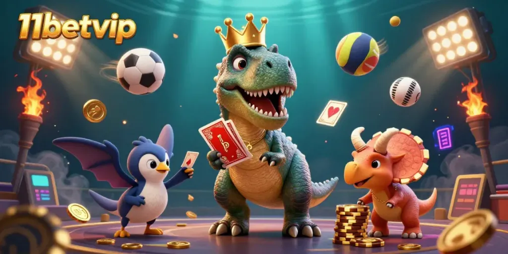 Engage with thrilling gaming action at 11betvip featuring fun characters and dynamic sports elements.
