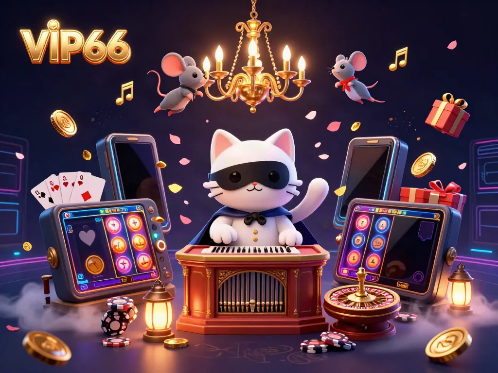 Experience thrilling gameplay at VIP66 with colorful slot games and dynamic characters.