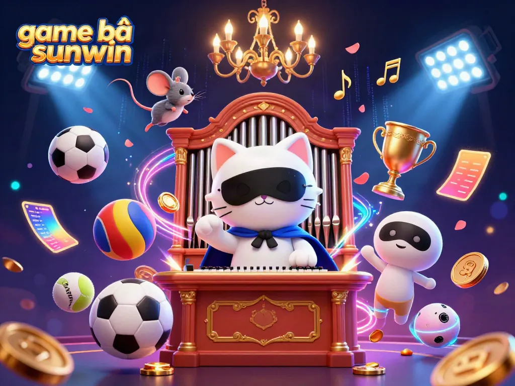 Experience exciting game bài sunwin with vibrant characters, sports elements, and dazzling visuals.
