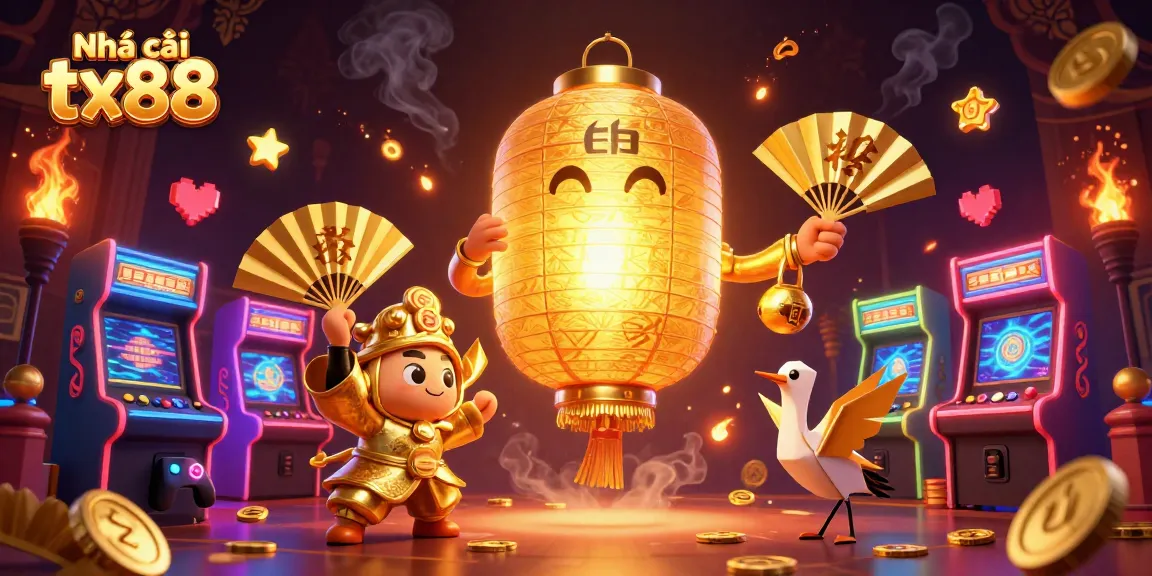 Experience thrilling gaming adventures with Nhà cái tx88's vibrant 3D casino atmosphere full of lucky symbols and arcade excitement.
