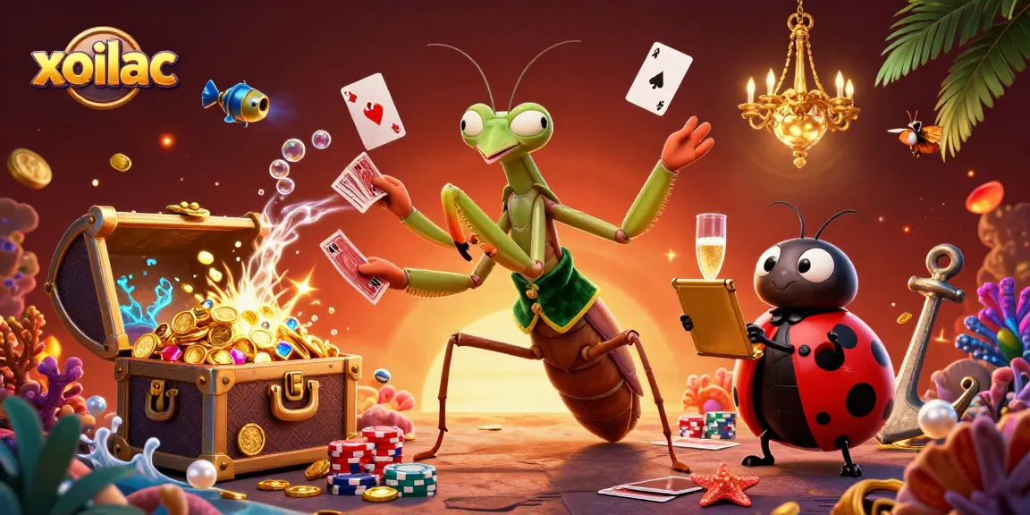 Engage with the vibrant excitement of xoilac, featuring a mantis card sharp engaged in dynamic gaming action.
