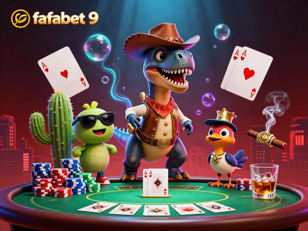 Experience the exciting world of fafabet 9 with dynamic poker action and vibrant characters.