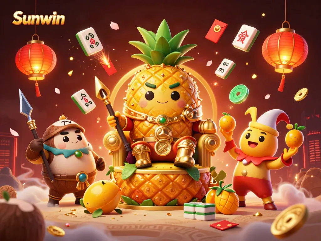 Engage with Sunwin's exciting games amid a vibrant casino scene filled with colorful elements