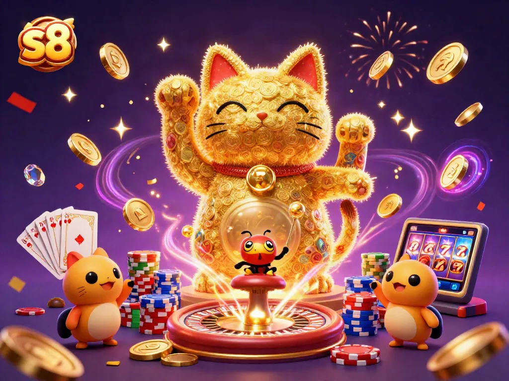 Experience thrilling gaming with the s8 platform, showcasing a vibrant casino scene full of excitement.