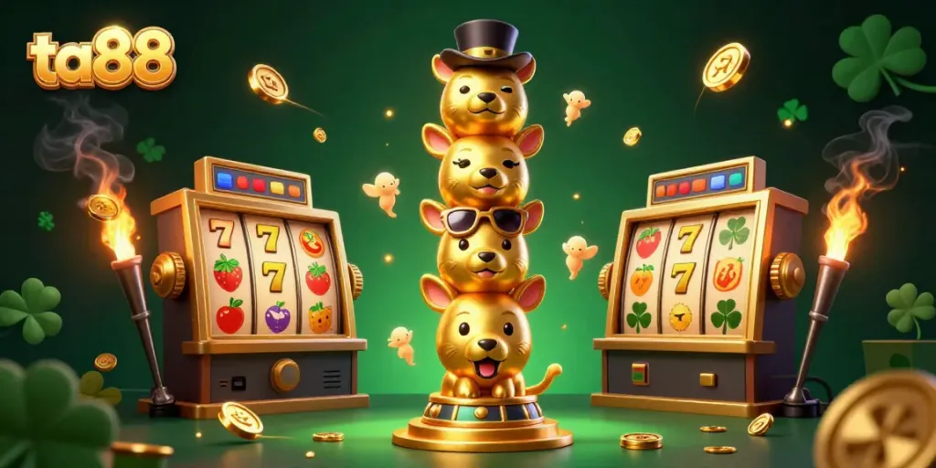 Experience thrilling gameplay with ta88 featuring colorful slot machines, dynamic gaming elements, and vibrant animations.