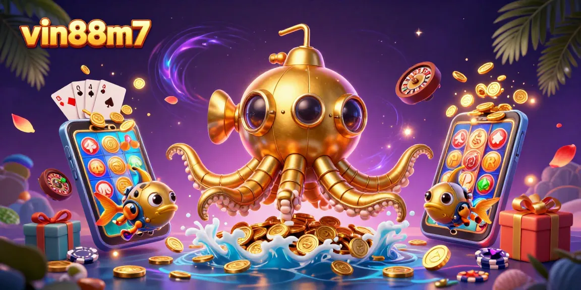 Experience the thrill of slots and jackpots with vin88m7’s vibrant casino adventure illustrated.