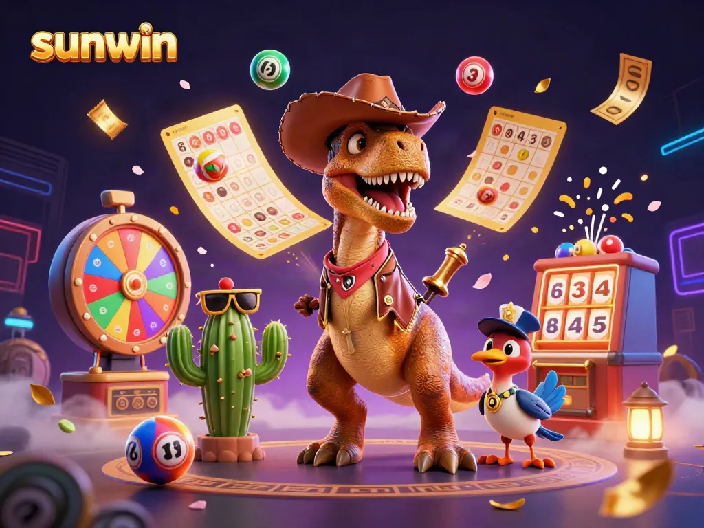Experience thrilling games at sunwin with dynamic lottery balls, T-Rex, and exciting prizes.