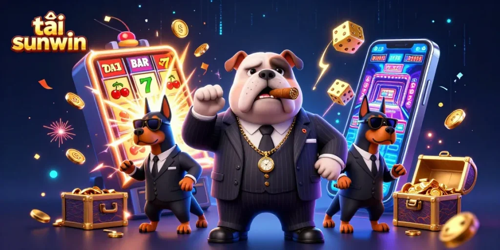 Engage with the excitement of tải sunwin games featuring a mafia bulldog and dynamic casino elements.