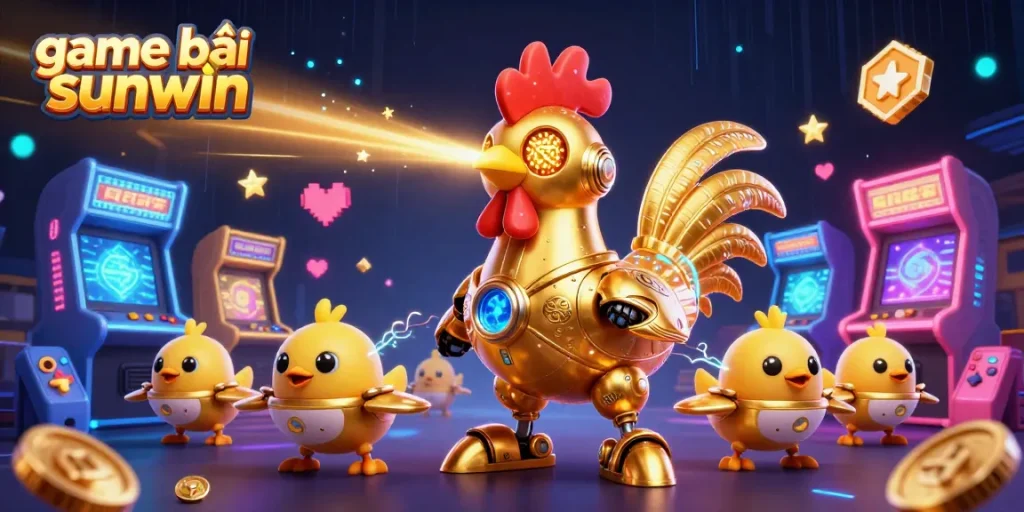 Experience thrilling game bài sunwin action with futuristic robots and arcade games in vibrant 3D.