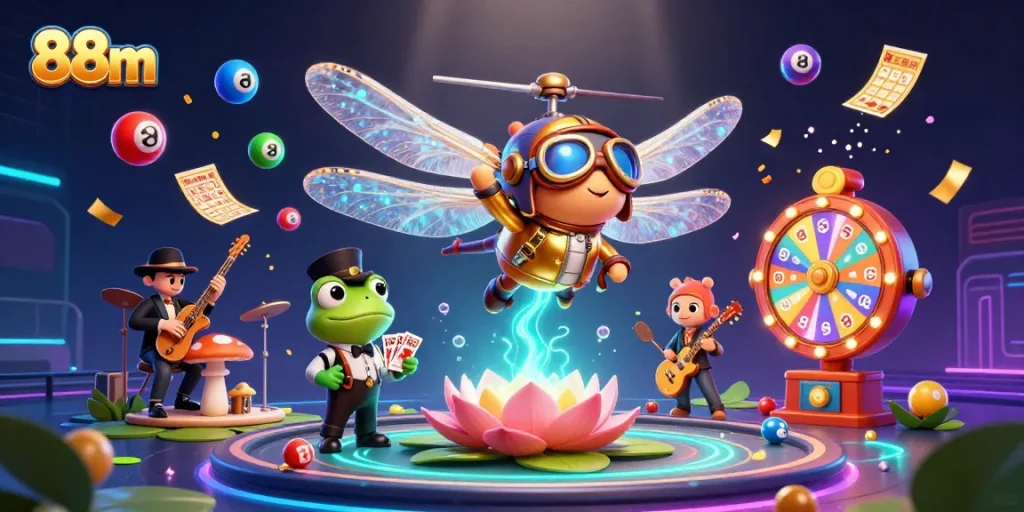 Experience thrilling gaming with 88m at the vibrant lily pad casino, featuring dynamic lottery elements.