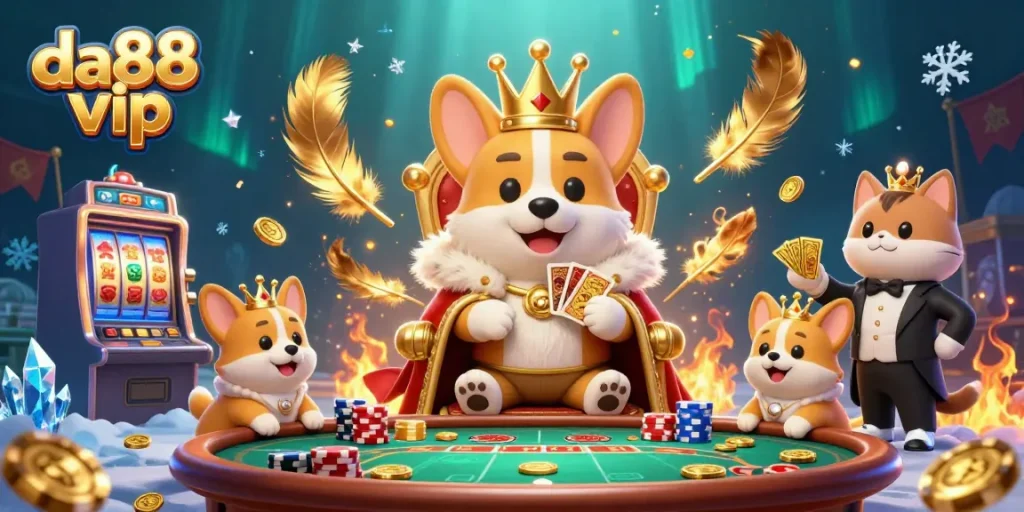 Experience the excitement of da88 vip with engaging casino elements and vibrant characters in action.