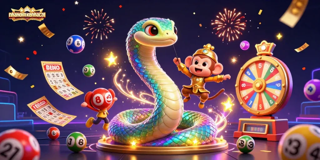 Engage with thrilling opportunities at nhandinhkeonhacai while exploring vibrant lottery balls and magical characters.