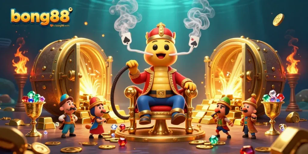 This vibrant illustration showcases bong88 🎖 link vào bong88 không bị chặn ❤ vào bong88 com with engaging casino elements, highlighting an energetic gambling atmosphere.