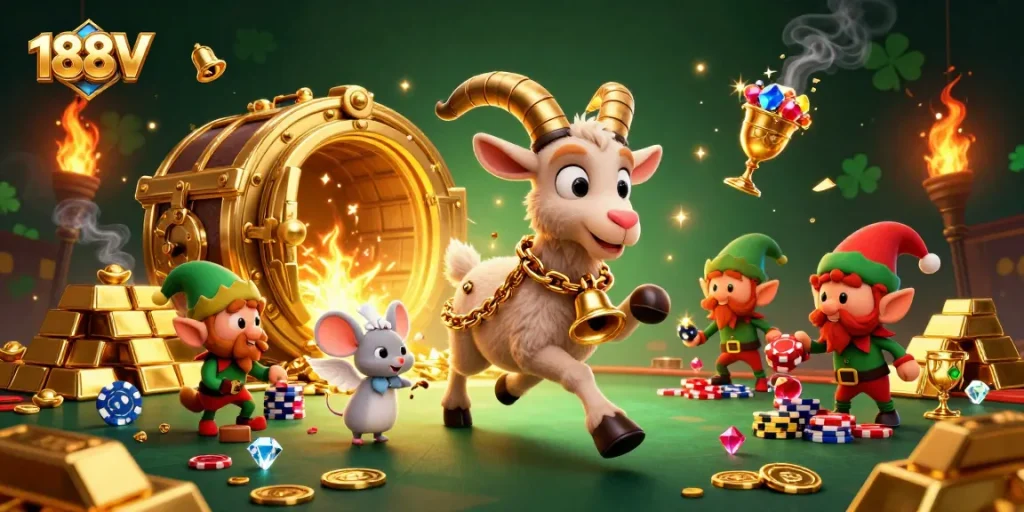 Experience thrilling gameplay with 188V's vibrant casino atmosphere, filled with excitement and wins!