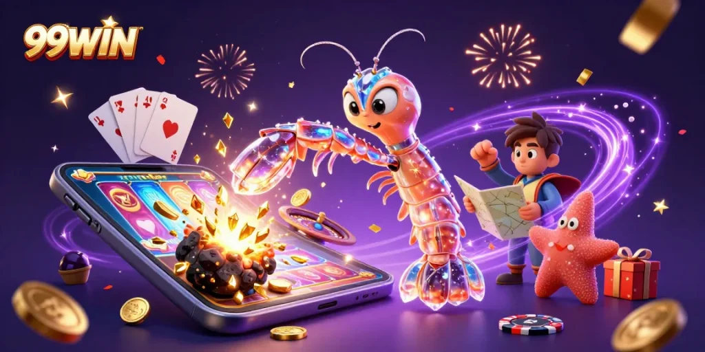 Experience thrilling action at 99WIN with a galactic samurai amidst golden jackpot explosions!