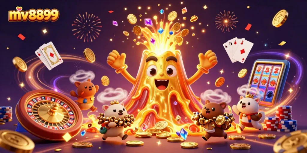 Experience the thrill of mv8899 as the golden volcano erupts with treasures and excitement!