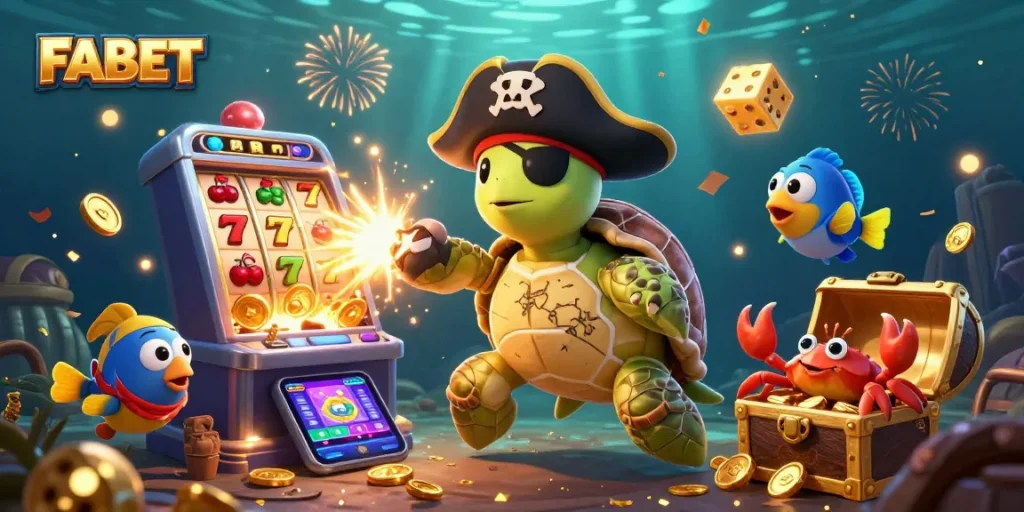 Experience excitement with FABET's dynamic casino adventure featuring vibrant characters and thrilling game elements