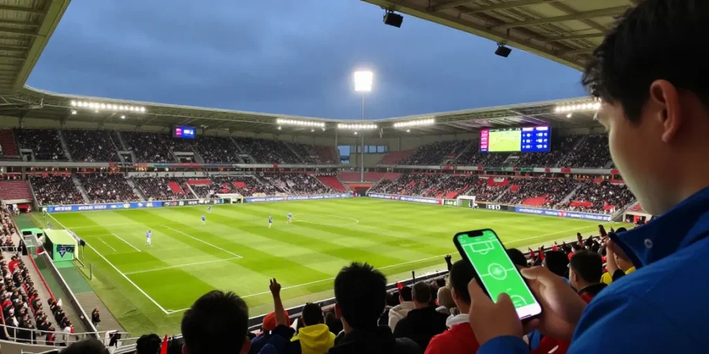 Exciting scene of live betting at BJ88-vnd with match statistics and predictions.