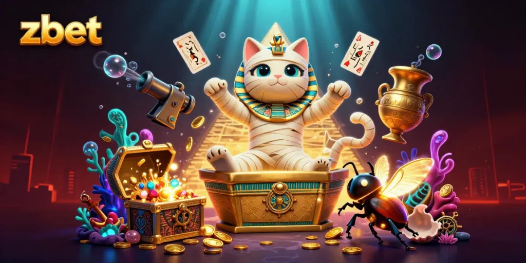 Join zbet for thrilling online casino adventures surrounded by mystical Egyptian themes.