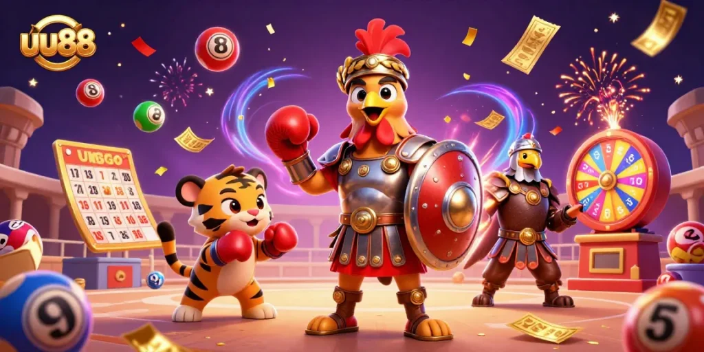 Experience thrilling gameplay at uu88 with dynamic lottery elements and gladiator action.