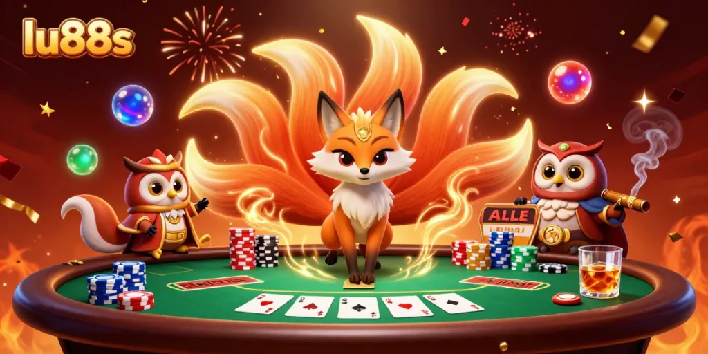 Experience the thrilling world of lu88s with vibrant characters and colorful casino elements.