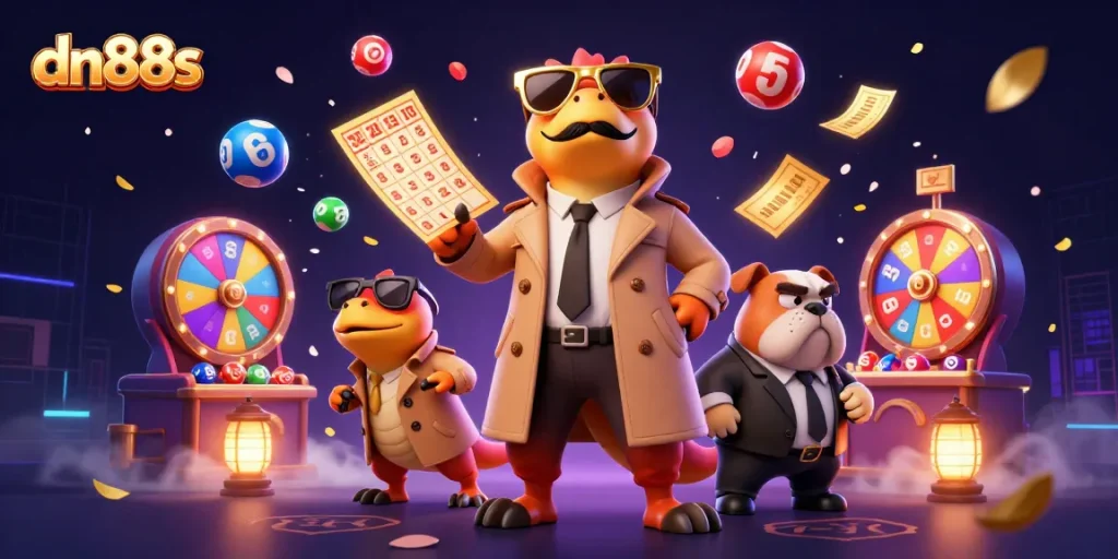 Engage with dn88s as raptors in disguise attempt to enter a VIP casino lounge amidst lottery excitement.