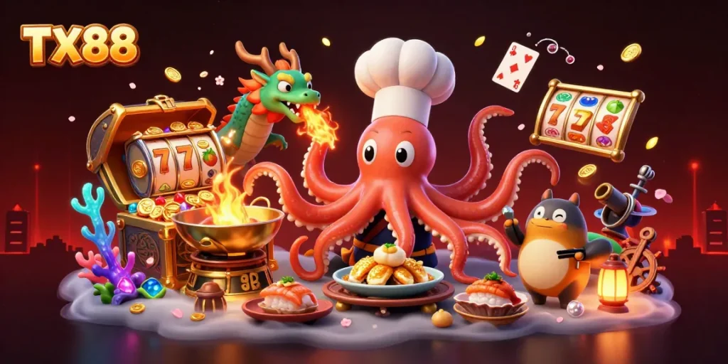 TX88 engages players with vibrant slots and thrilling underwater adventures.